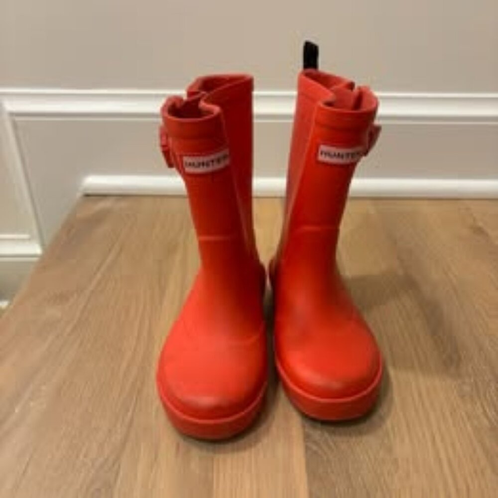 Unisex Kids - Hunter Boots with Clip - Kids Size 11
